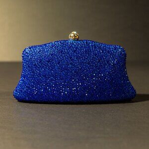 Verano Hill Jane Crystal Clutch Bag - Blue NWOT